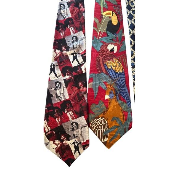 Lot of 10 Novelty Men's Neckties Disney Looney Tunes Jungle Christmas - Picture 4 of 5